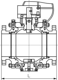 不銹鋼鍛鋼球閥結構圖