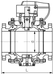 燃氣球閥結構圖